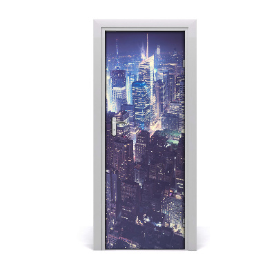 Fototapeta samolepící na dveře Manhattan noc