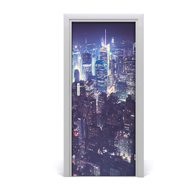 Fototapeta samolepící na dveře Manhattan noc