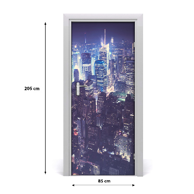 Fototapeta samolepící na dveře Manhattan noc