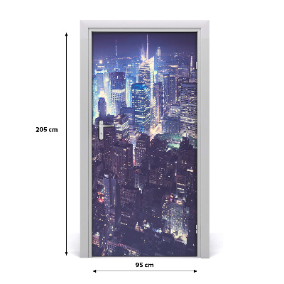 Fototapeta samolepící na dveře Manhattan noc