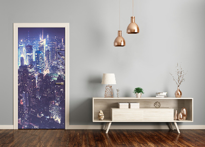 Fototapeta samolepící na dveře Manhattan noc