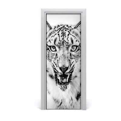 Samolepící fototapeta na dveře Sněžný leopard