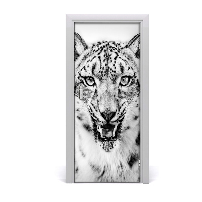 Samolepící fototapeta na dveře Sněžný leopard