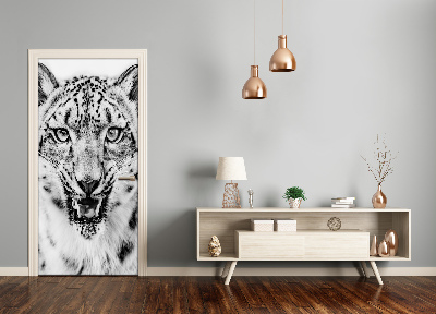 Samolepící fototapeta na dveře Sněžný leopard