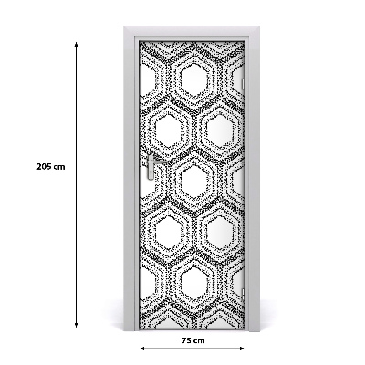 Fototapeta na dveře geometrické pozadí