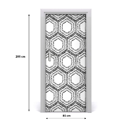 Fototapeta na dveře geometrické pozadí