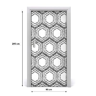 Fototapeta na dveře geometrické pozadí
