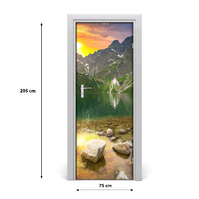 Fototapeta na dveře samolepící Mořské oko Tatry