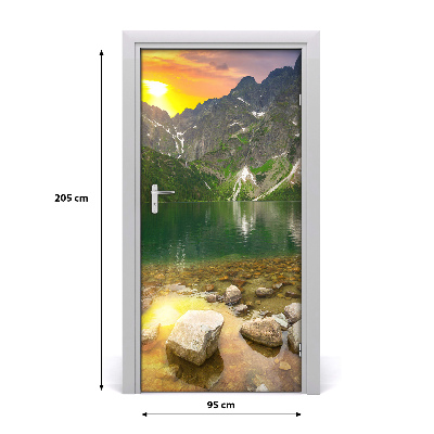Fototapeta na dveře samolepící Mořské oko Tatry