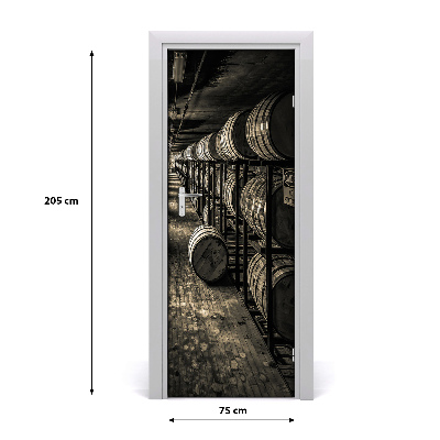 Fototapeta samolepící na dveře Beczki Burbon
