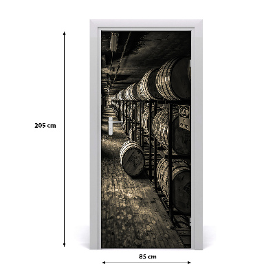 Fototapeta samolepící na dveře Beczki Burbon