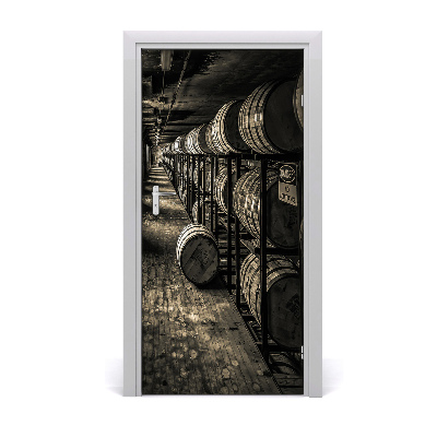 Fototapeta samolepící na dveře Beczki Burbon