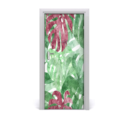 Samolepící fototapeta na dveře Monstera
