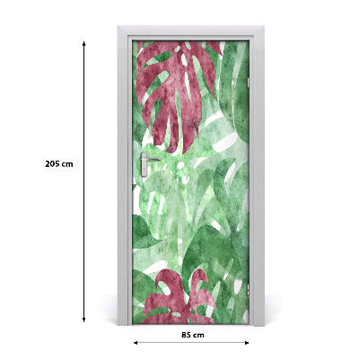 Samolepící fototapeta na dveře Monstera