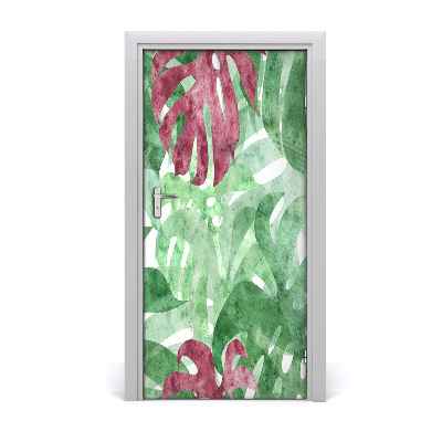Samolepící fototapeta na dveře Monstera