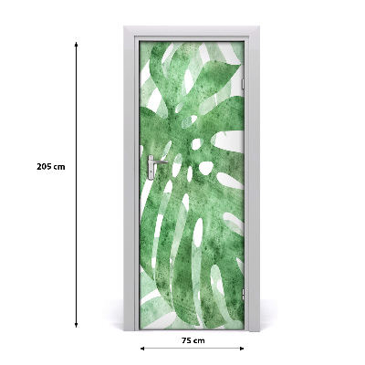 Samolepící fototapeta na dveře Monstera