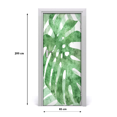Samolepící fototapeta na dveře Monstera