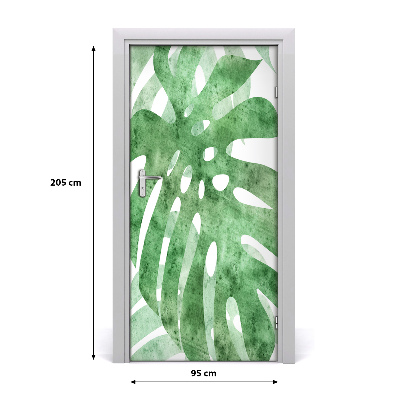 Samolepící fototapeta na dveře Monstera