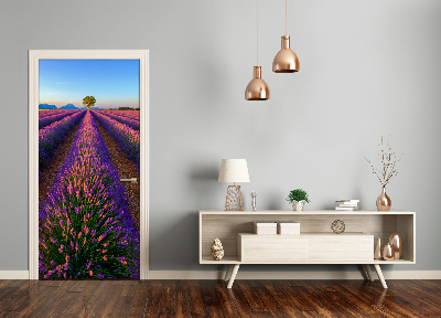 Fototapeta na dveře samolepící pole levandule