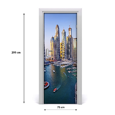 Fototapeta samolepící na dveře Dubaj záliv