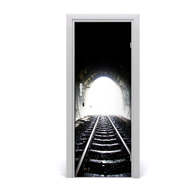 Fototapeta samolepící dveře koleje tunel