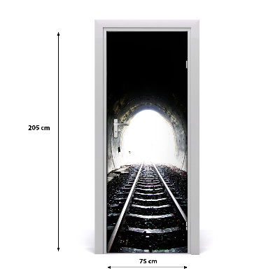Fototapeta samolepící dveře koleje tunel