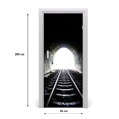 Fototapeta samolepící dveře koleje tunel
