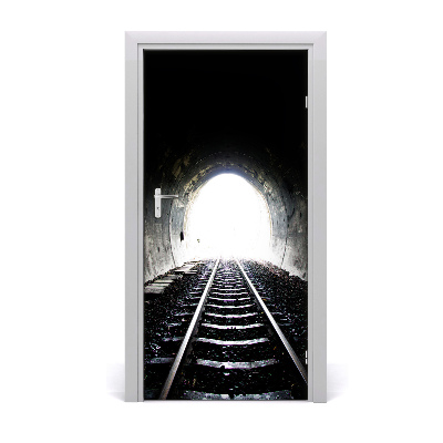 Fototapeta samolepící dveře koleje tunel