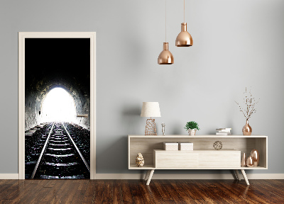 Fototapeta samolepící dveře koleje tunel