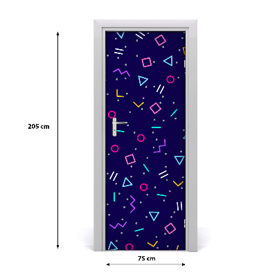 Fototapeta na dveře geometrické pozadí