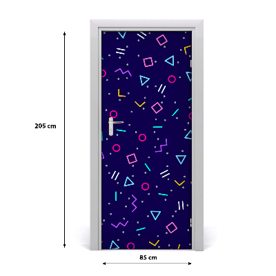 Fototapeta na dveře geometrické pozadí