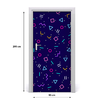 Fototapeta na dveře geometrické pozadí