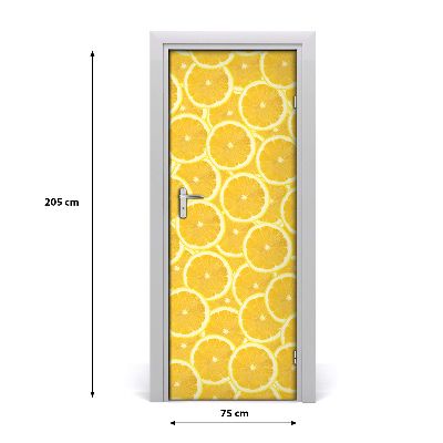 Fototapeta na dveře do domu samolepící citrony
