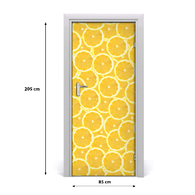 Fototapeta na dveře do domu samolepící citrony