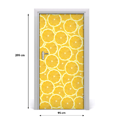 Fototapeta na dveře do domu samolepící citrony