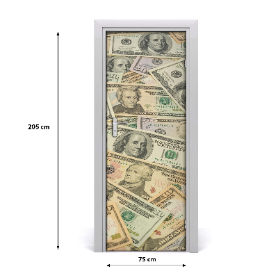 Fototapeta na dveře dolary