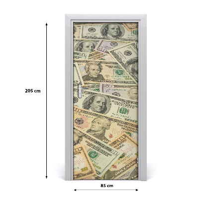 Fototapeta na dveře dolary