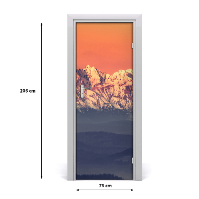 Fototapeta na dveře samolepící Panorama Tatry