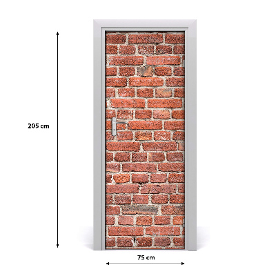 Fototapeta na dveře cihlová stěna
