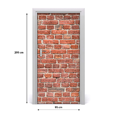 Fototapeta na dveře cihlová stěna