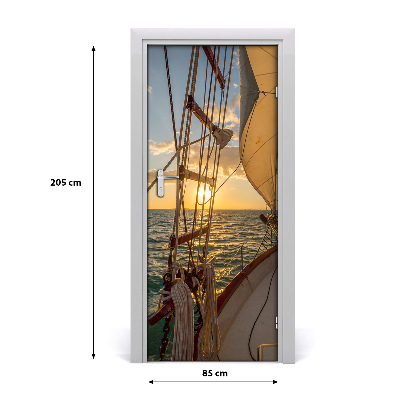 Fototapeta samolepící na dveře jachta