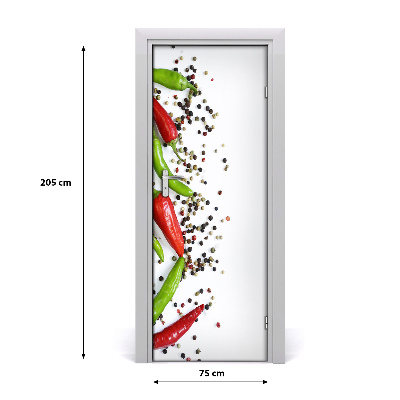 Fototapeta na dveře samolepící chilli