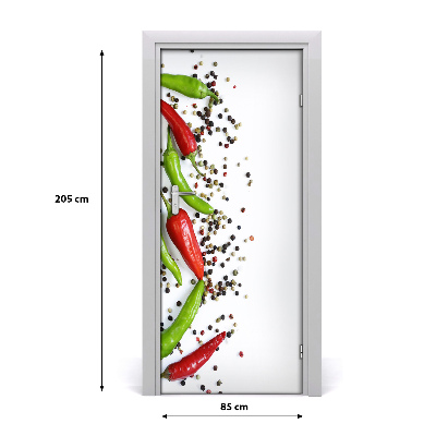 Fototapeta na dveře samolepící chilli