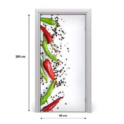 Fototapeta na dveře samolepící chilli