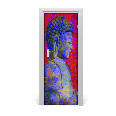 Samolepící fototapeta na dveře Abstrakde budha