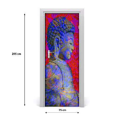 Samolepící fototapeta na dveře Abstrakde budha