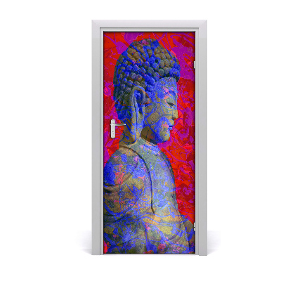 Samolepící fototapeta na dveře Abstrakde budha