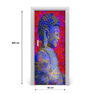 Samolepící fototapeta na dveře Abstrakde budha