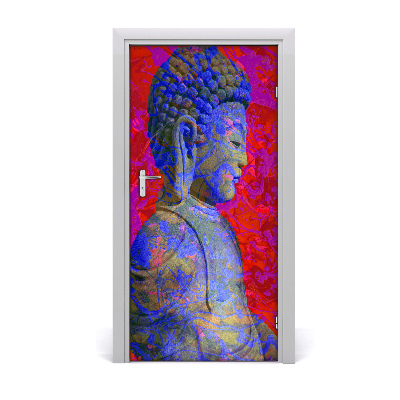 Samolepící fototapeta na dveře Abstrakde budha