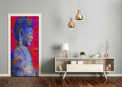 Samolepící fototapeta na dveře Abstrakde budha